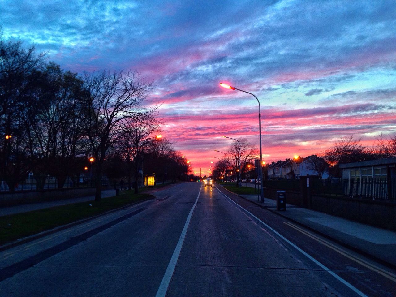 the way forward, sunset, sky, diminishing perspective, road, tree, transportation, cloud - sky, vanishing point, road marking, street light, cloudy, street, orange color, cloud, dusk, empty road, empty, nature, silhouette