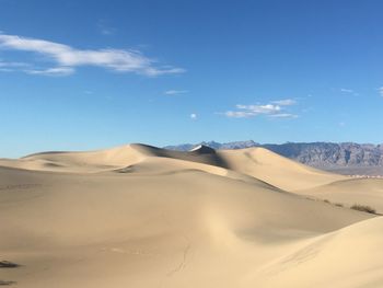 Scenic view of desert against sky