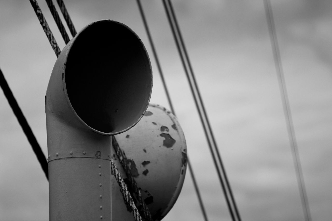 Close-up of plastic pipe