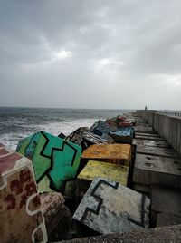 Scenic view of sea against sky