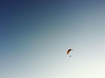 Low angle view of parachute