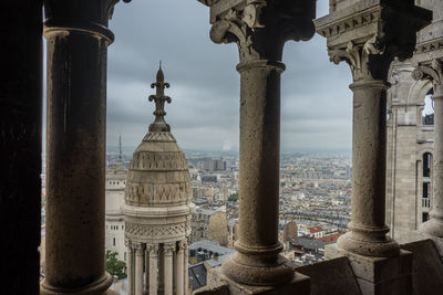 The view over paris from the rooftops of the sacre-coeur basilica