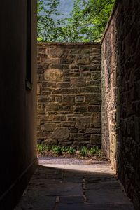 View of brick wall