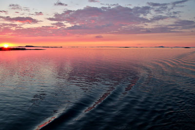 Dramatic sky over sea