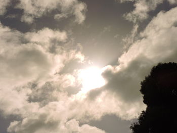 Low angle view of cloudy sky