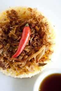 Close-up of served food