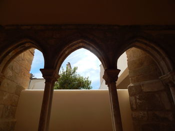 Low angle view of historical building against sky