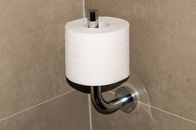 Close-up of toilet paper