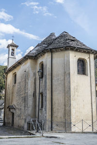 Exterior of old building against sky