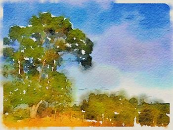 View of calm sea against sky