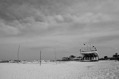 Built structure against cloudy sky