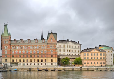 The norstedts publishing house building in stockholm cityscape during the day