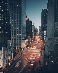 City street at night