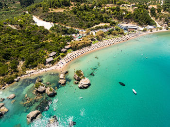 Aerial view of beach