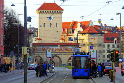 People on city street