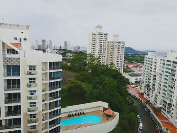 Modern cityscape against sky