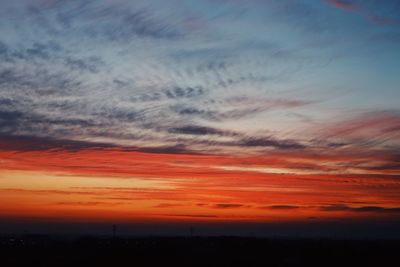 Scenic view of sky during sunset