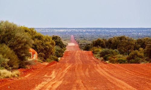 Road passing through landscape