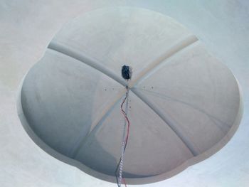 Full frame shot of painting on white ceiling