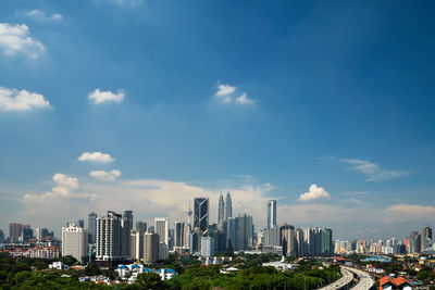 Cityscape against sky