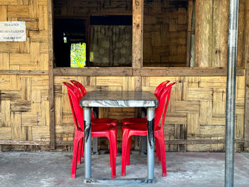 Interior of abandoned house