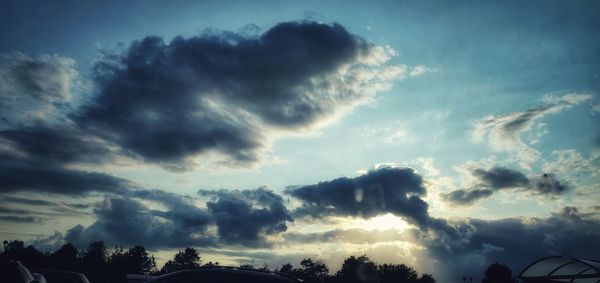 Low angle view of clouds in sky