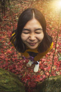 Portrait of a girl smiling