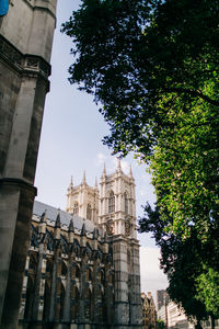 Low angle view of historical building against sky