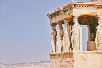 Low angle view of old ruins