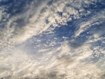 Low angle view of clouds in sky