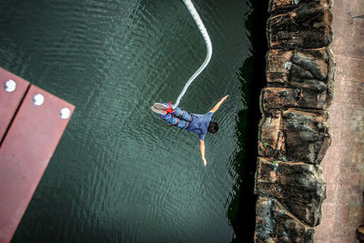 Man in water