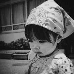 Young woman wearing hat