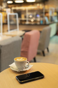 Close-up of drink on table