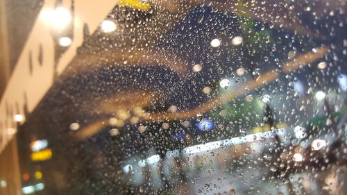 Raindrops on glass window