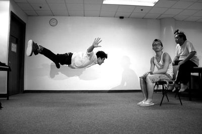 Group of people jumping