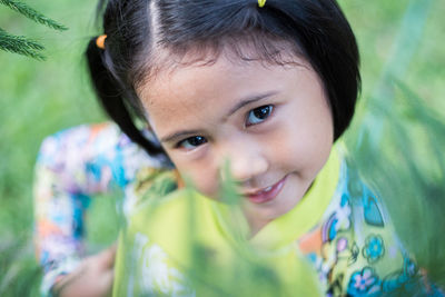 Portrait of smiling girl