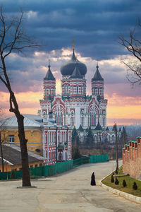 View of church against sky during sunset