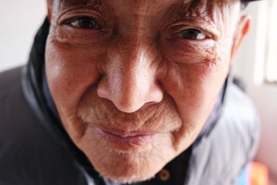 Close-up portrait of man