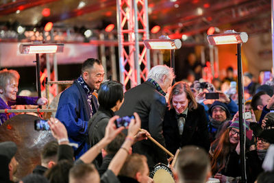 Crowd at music concert