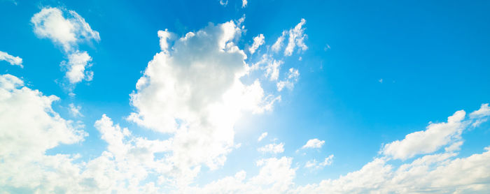 Low angle view of clouds in sky