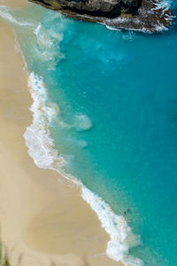 High angle view of sea