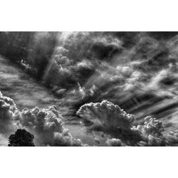 Low angle view of cloudy sky