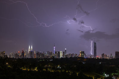 Lightning in kuala lumpur