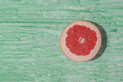 Directly above shot of fruit on table
