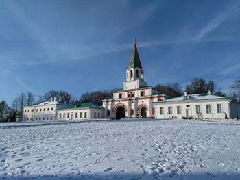 View of cathedral against sky during winter