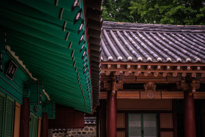 Exterior of traditional houses