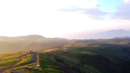 Scenic view of landscape against sky