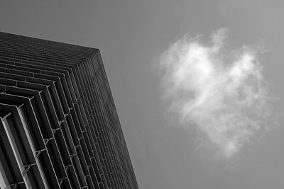 Low angle view of skyscrapers against sky