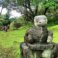 Buddha statue in park