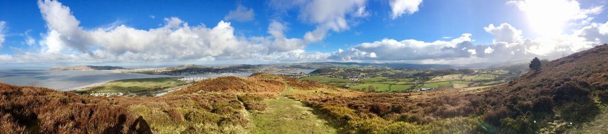 Panoramic view of landscape against sky